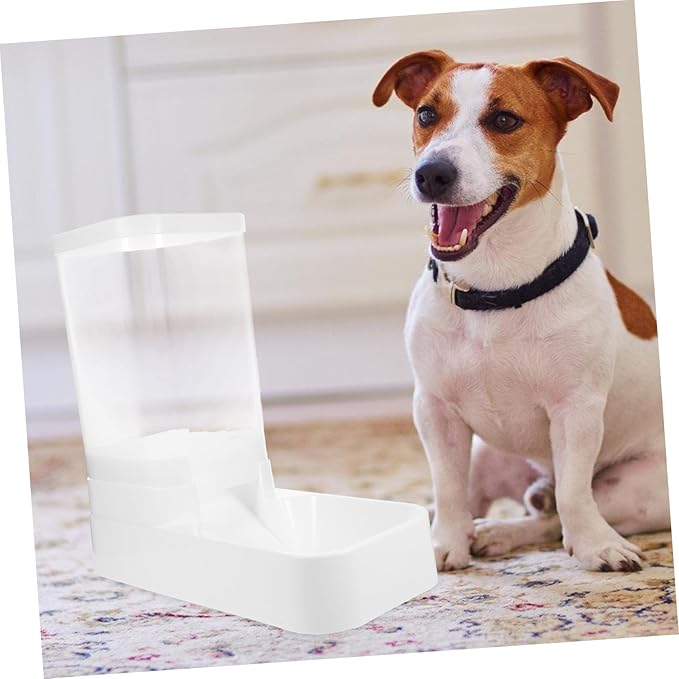 Pet Feeding Container Automatic Pet Feeder for Cats Dogs Rabbits Easy to Fill Detachable Bowl Design