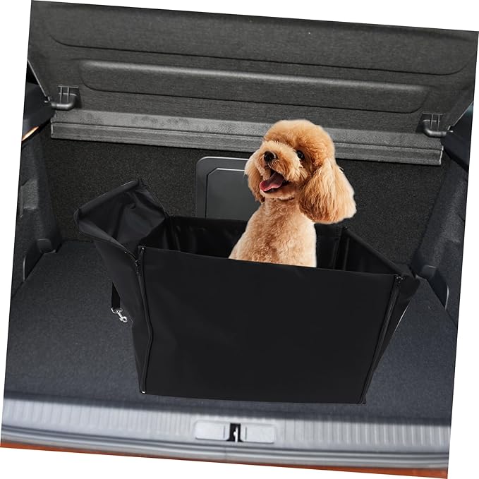 Pet Seat Cushion Breathable Dog and Cat Basket Comfortable Car Seat Cover for Pets Open Design for Reinforced Structure for Stability for Backseat Travel