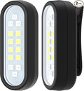 Yaklim Running Light, 2 Pack Clip on Flashlight for Runners Rechargeable Safety Lights for Walking at Night Hands Free Emergency LED Flashlight Work Light Warning Flashing Camping Hiking Walking Dog