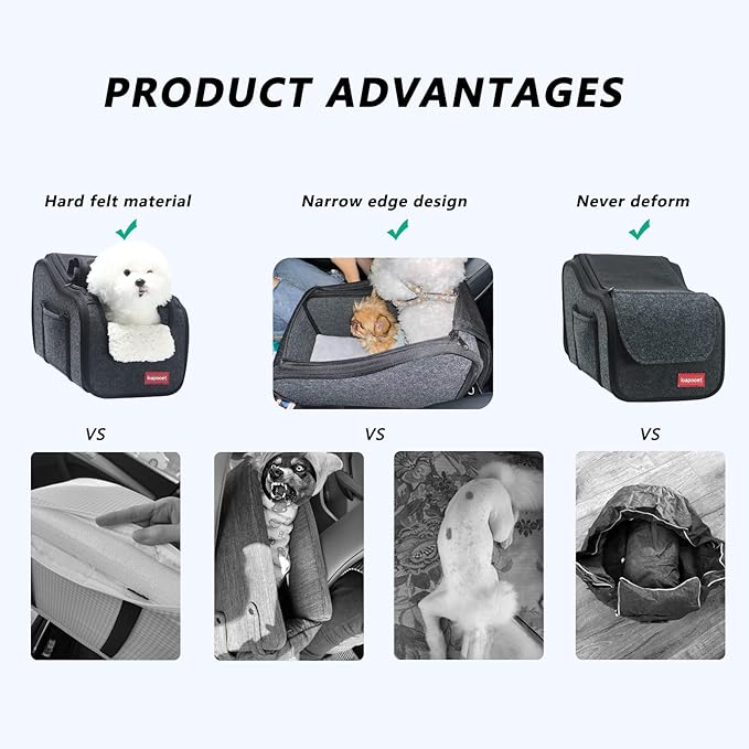 Center Console Dog Car Seat,Console Dog Car Seats for Small Dogs Pet & Cat