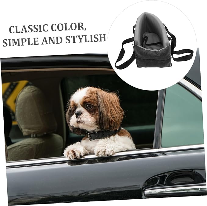 Kisangel Center Console Dog Car Seat for Pets Portable Pet Seat for Cats Dogs Easy to Install Removable Design All-Season Car Models Deep