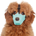 NACOCO Anti Bite Dog Muzzle - Dog Soft Mouth Rhino with Adjustable Strap Covers Breathable Silicone Cage Pet for Biting Chewing Small Medium (Blue Rhino, L)