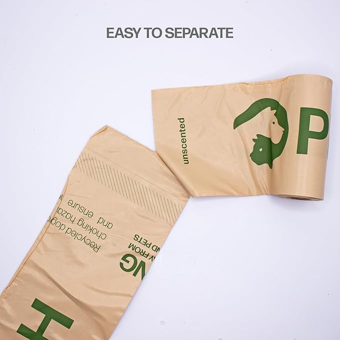 Pet & Posh Dog Poop Bags - 270 Count (18 Rolls) - Extra Thick & Leak-Proof Unscented Waste Bags - Made with 65% Recycled Plastic - 9x13 Inch Heavy Duty Refills for All Dog Breeds