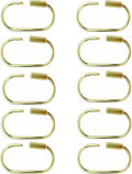 Delphinus 10 Pcs Brass Screw Lock Keychain, Premium Brass Keychain, Gold Key Ring Gold Carabiner Clip with Secure Locking Screw Design Bags Accessories Luggage Tags Pet Collar Clips