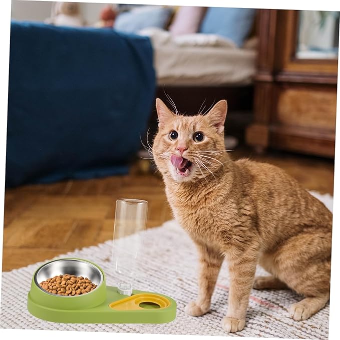 BESPORTBLE Pet Automatic Water Dispenser Food Feeder for Dogs and Cats Non-Skid Design Elegant Bowl for Home Use Easy Daily Feeding and Hydration