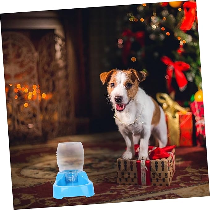 Angoily 2pcs Pet Water Feeder Bowl Creative Drinking Tool for Dogs Puppies Stable Design Automatic Water Dispenser for Home and Pet Shop Use