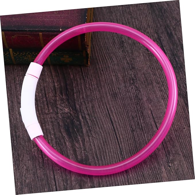 BESPORTBLE USB Rechargeable Led Night Dog Collar Pet Collar Light Modes for Safety During Glowing Flashing Accessory for Dogs