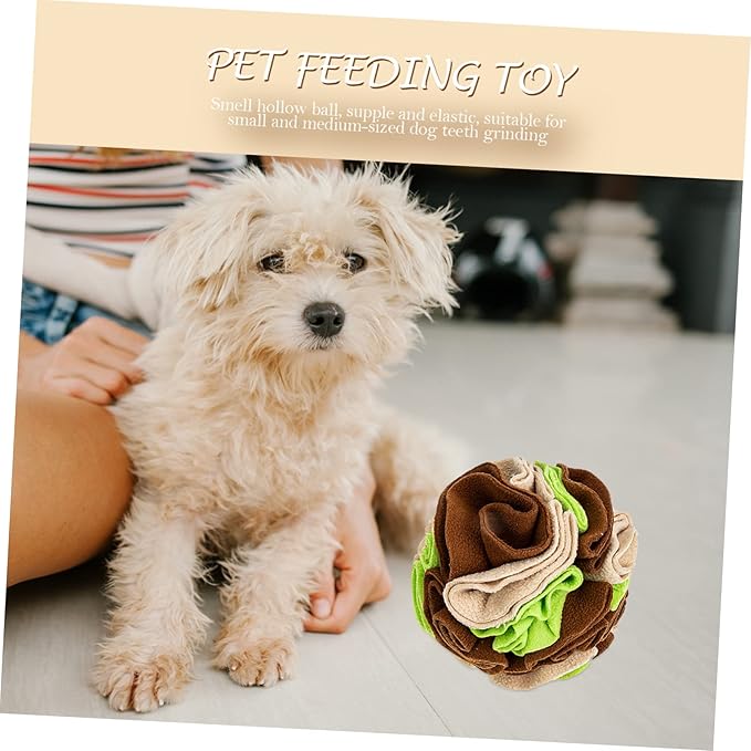 Dog Feeding Toy Interactive Sniffing Ball for Puppies Mental Physical Exercise Slow Eating Ball for Dog Training