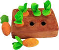 Carrot Garden Dog Toy | Snuffle Mat for Slow Feeding & Brain Training, Interactive Puzzle Toy with 9 Carrots for Puppies & Small Dogs, Indoor Enrichment Game to Relieve Boredom & Anxiety