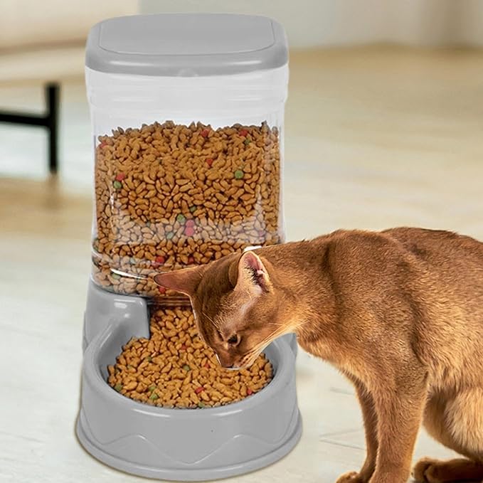 Pet Waterer - Indoor Cat Food Dispenser | Auto-Dispensing Pet Feeder, Automatic Meal Dispenser with Durability, Large Capacity Cat Feeder, Pet Water Dispenser for Cats Pets Small Dogs