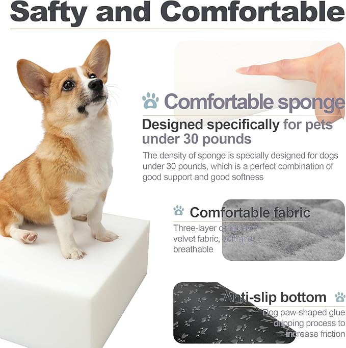 Youvee Dog Booster Car Seat,Interior Height 6 Inches Elevated Pet Car Seat for Small Dog up to 30 lbs,Safety,Comfortable,Fully Detachable and Washable(View Ⅰ-Brown)