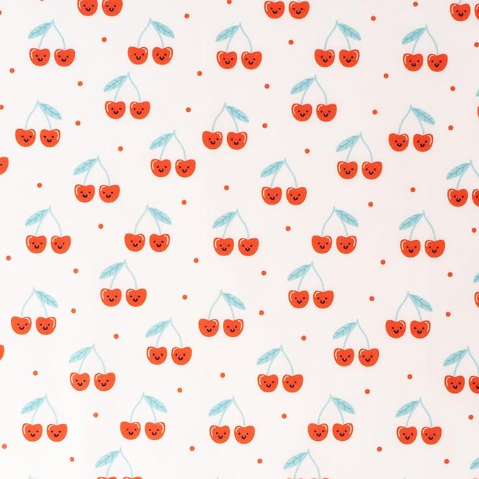 Lucy & Co. Cheery Cherries Bandana - Durable Comfortable Dog Bandana - Designer Puppy Accessory - Machine Washable - Small - Red Gingham Cherries