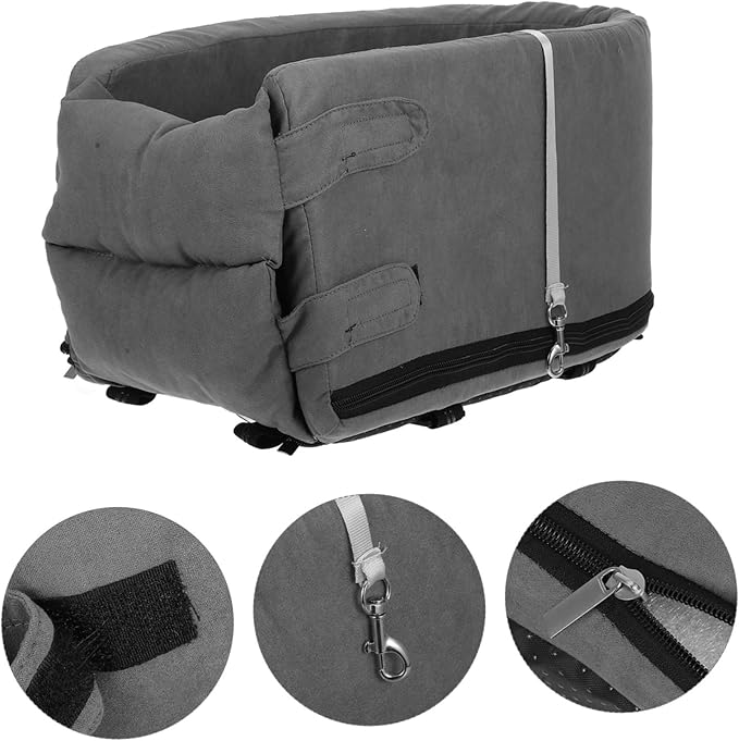 Yardwe Car Dog Cushion Seat Non- Pet Car Bed Travel Cushion for Dogs Easy to Protects Against Stains and Marks for Backseat Use