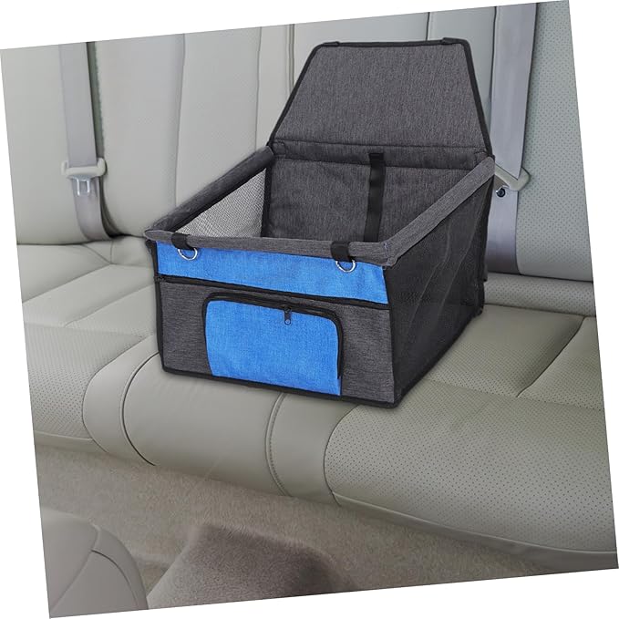 Yardwe Pet Dog and Cat Car Seat with Front Pocket Breathable Console Pet Cushion for Dogs and Cats Lightweight and Easy to Install for Travel