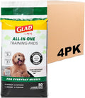 Glad for Pets Black Charcoal Puppy Pads - Super Absorbent Disposable Dog Pee Pads for Potty Training & Crate Training - 23" x 23" - 50 Count - 4 Pack