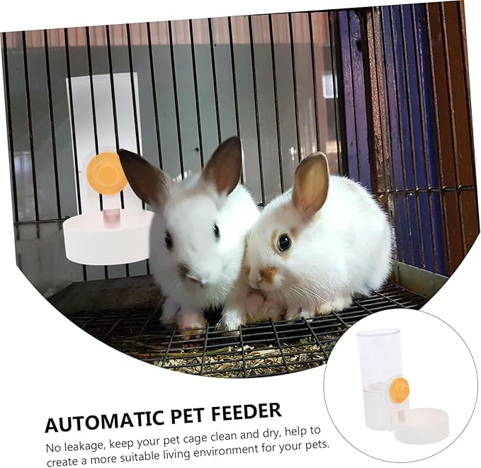 BESPORTBLE Hanging Automatic Pet Feeder and Water Dispenser Convenient for Cats and Dogs Leak Design Suitable for Animals Like Hamsters and Ferrets Easy to Observe Food Levels