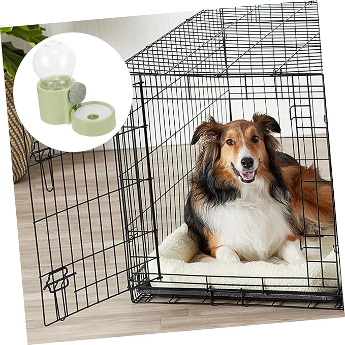balacoo 2pcs Hanging Pet Water Dispenser Cage-Mounted Feeder for Dogs and Cats Easy to Install Leak Convenient Home Accessory for Hydration and Feeding