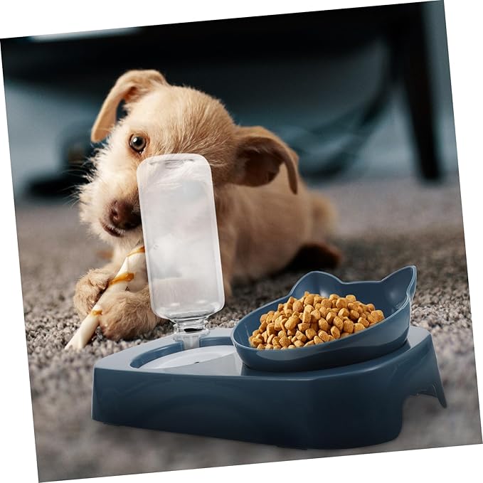 Practical Pet Drinking Bowl Elevated Cat Dog Feeder Bottle Easy to Clean Automatic Pet Food Dispenser