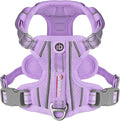 BARKBAY Dog Harness No Pull with ID Tag Pocket - Heavy Duty, Reflective, Easy Control for Large Dogs(Violet Purple,XS)