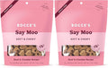 Bocce's Bakery Oven Baked Say Moo Treats for Dogs, Wheat-Free Everyday Dog Treats, Made with Real Ingredients, Baked in The USA, All-Natural Soft & Chewy Cookies, Beef & Cheddar Recipe, 6 oz