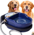 Automatic Dog Water Bowl Wall-Mounted Water Dispenser for Dogs 2L Space Saving Outdoor Water Bowl Dispenser Dog Waterer with Float Valve for Chickens Dogs