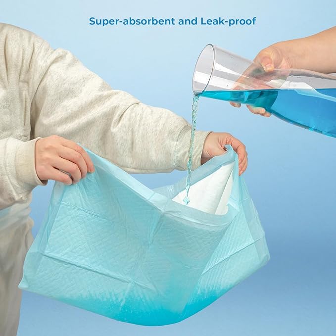 Best Pet Supplies Puppy Pads - Disposable, Dog Training Potty, Super Absorbent Baby Blue Puppy Pee Pads for Dogs (100 Count)