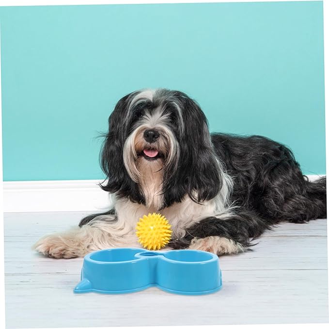 MERRYHAPY Elevated Double Dog Cat Bowls No-Spill Water Dispenser for Dogs Portable Feeder Auto Waterer for Cats and