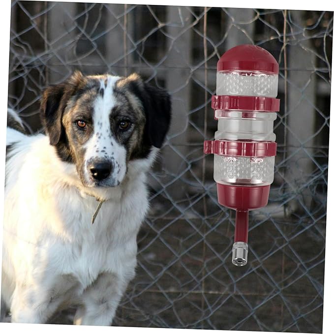 DECHOUS Hanging Water Bottle Dispenser Dog and Cat Feeder Pet Cage Accessory Automatic Pet Waterer for Healthy Drink