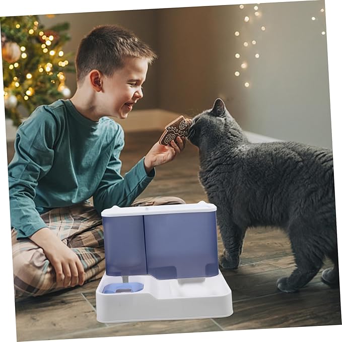 1pc Automatic Pet Water Dispenser Large Capacity Lightweight Drinking Bowl for Cats and Dogs Easy to Clean Comfortable Feeding Height Reduces Stomach Pressure