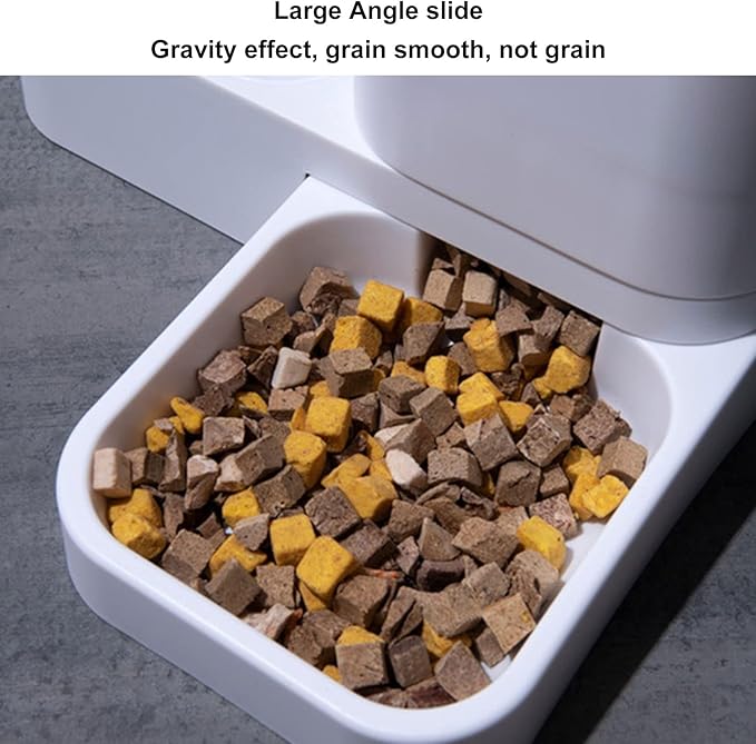 Pet Automatic Feeder, 2 in 1 Gravity Automatic Pet Feeder, Large Capacity Automatic Food and Water Dispenser Set for Small Medium Dogs