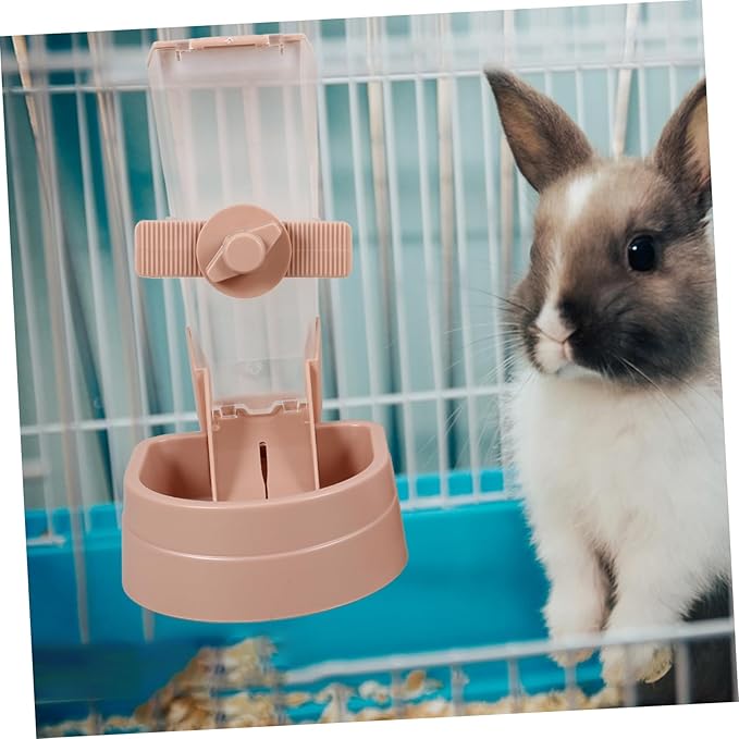 Yardwe 1Set Pet Feeder and Water Dispenser Automatic Hanging Design for Cats and Dogs Stable Convenient Body for Easy Monitoring for Pet Cages