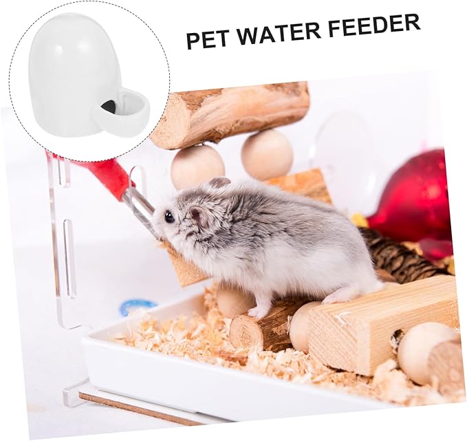 Automatic Pet Water Dispenser Small Pet Water Feeder Ceramic Drink Dish Leak-