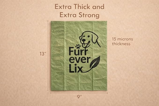 Eco-Friendly Dog Poop Bags - 225 Count with Dispencer Included - Scented & Unscented - Leak-Proof, Easy tear, Extra Thick (Unscented)