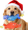 Tough Dog Toys for Aggressive Chewers: 2 Pack Indestructible Dog Toys to Keep Them Busy, Tough Chew Toys for Large Dogs, Nylon & Rubber Dog Chew Bones, Squeaky Dog Toy for Large Breed