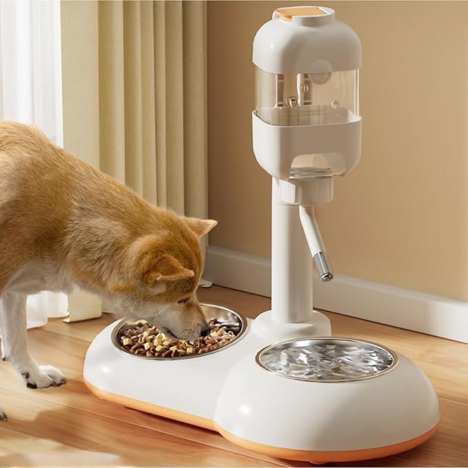 Luxury Pet Food Water Feeder Suspensible Crate Dripless Dog Kennel Bottle Dispenser Automatically Feeding Water 100% BPA-Free Stainless Steel Bowl