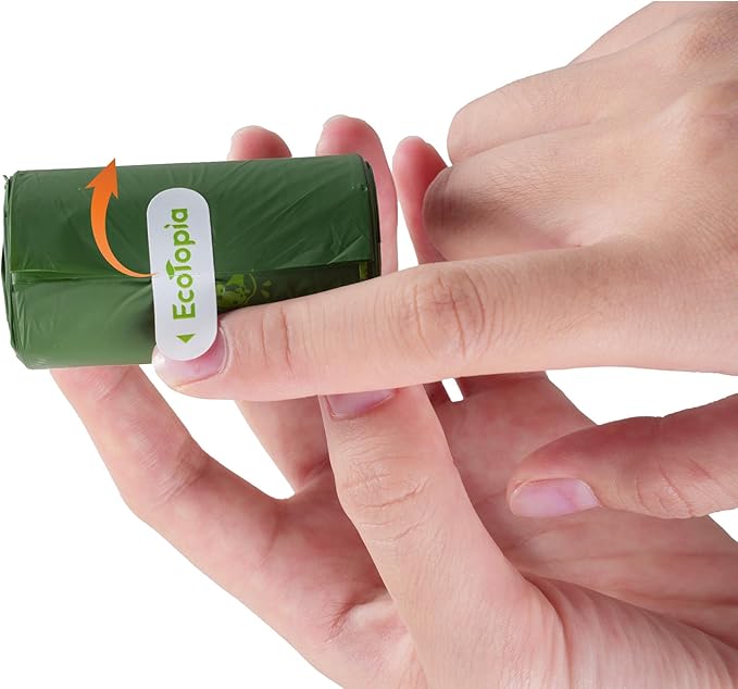 Extra 20% Thicker Biodegradable&Compostable Dog Poop Bags Rolls,ASTM D6400 & EN 13432 Compliant Dog Waste Bag,Leakproof (dark green, 2 Rolls 30 Bags)