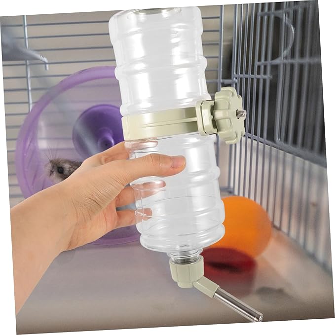 Dog Water Bottle Dispenser Automatic Pet Feeder for Small Animals Leakproof Hanging Design Control for Crate Cage Use Easy Install and