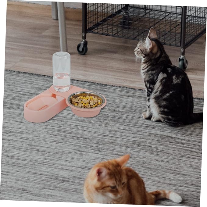 Automatic Cat Feeder Bowl Pet Water Fountain Feeder Dispenser Cat Dishes