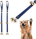 Leather Dog Doorbells for Door Knob, Dog Bells to Go Outside & Puppy Potty Training, Adjustable Brass Dog Bell, Makes Training Your Puppy a Breeze.