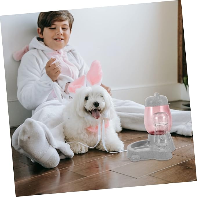 SUPVOX Automatic Cat Water Dispenser Pet Feeder Food Container Slip Break-Resistant Easy to Clean