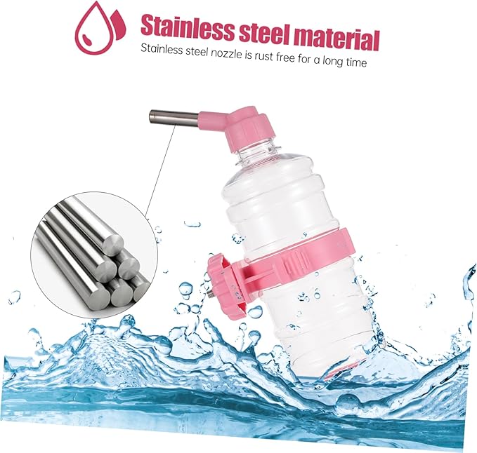 FRCOLOR 2pcs Automatic Pet Water Dispenser Capacity Design Easy to Use Water Feeding Bowl for Pets Wall-Mounted for Chinchillas and Cats