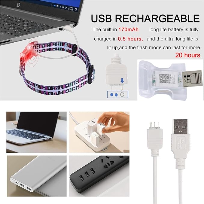 Light Up Dog Collars,LED Dog Collar Rechargeable Waterproof,2-in-1 Buckle Type Glow Collar for Medium Large Dogs- M(10-17 * 0.98 inch can be Crop