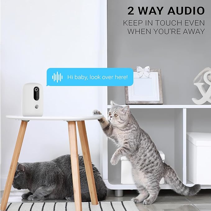 Instachew Purechew Snack Smart Treat Thrower with HD Camera, Automates Feeding with Portion Control, Dog and Cat Treat Dispenser