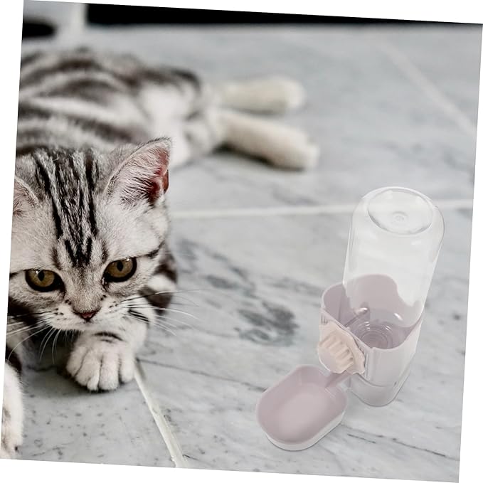Sosoport Hanging Pet Water Dispenser for Cats and Animals Easy to Install and Durable Automatic Water Bottle Compact Design for Pet Cages