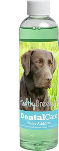 Healthy Breeds Dog Dental Care Water Additive for Labrador Retriever - Helps Freshen Breath, Reduce Plaque & Control Tartar - Mint Flavor - 8 oz