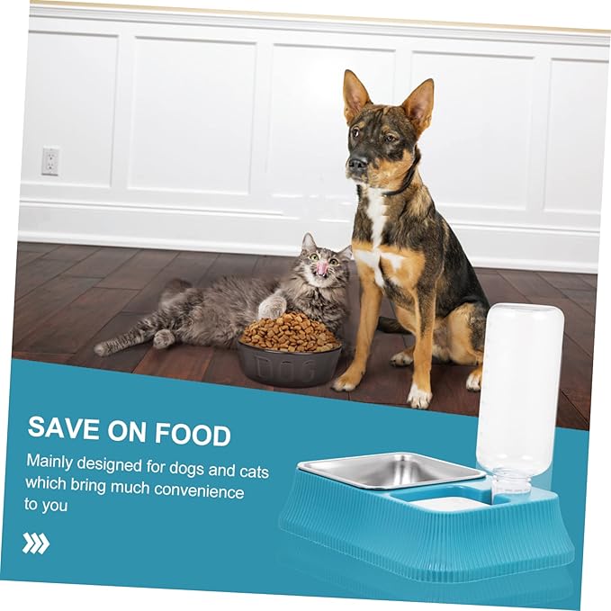 Balacoo Elevated Dog Bowl Automatic Pet Water Dispenser -Slip Base Detachable Water Container for Pets