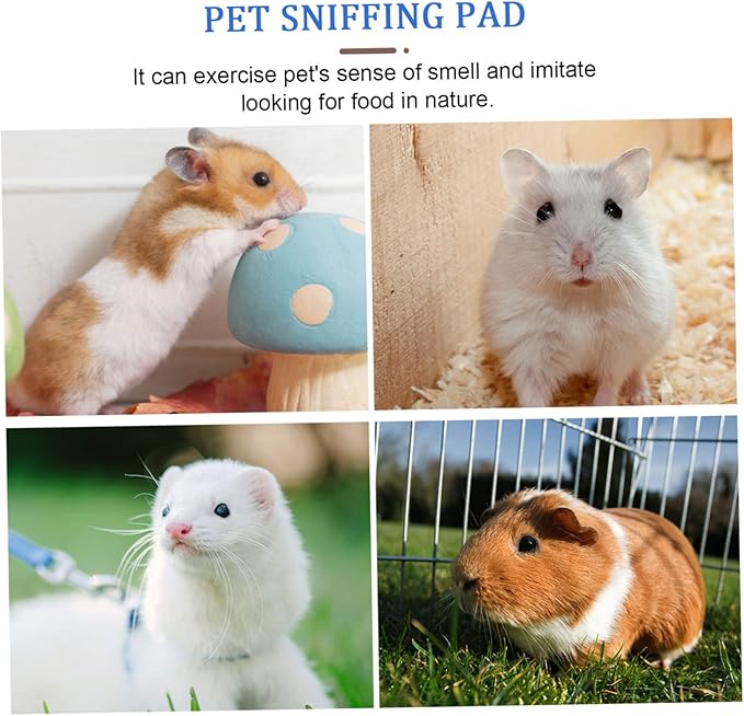 Little Pet Snuffle Mat for Small Animals Interactive Nose Work Feeding Pad for and Hamsters Fleece Material to Prevent Obesity and Encourage Healthy Activity
