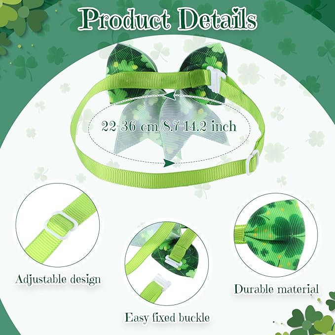 Talltalk 360 Pcs Valentines Day Dog Bow Ties Collars Set Adjustable St Patricks Day Dogs Neckties Grooming Supplies for Small Medium Large Easter Christmas Pet Cat Decoration(Valentine)