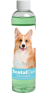 Healthy Breeds Dog Dental Care Water Additive for Pembroke Welsh Corgi - Helps Freshen Breath, Reduce Plaque & Control Tartar - Mint Flavor - 8 oz