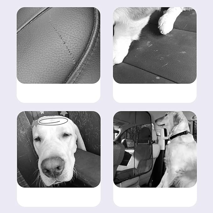 Dog Car Seat, Waterproof Back Extender, Large Cushion Carrier with Easy Clean Cover, Protector for SUV Travel Bed Barrier, Functional Safety Accessory for Puppy Cat Home Apartment Room